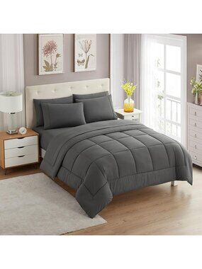 Cozy 7-Piece Full Size Bedding Set - Comforter, Sheets & Pillowcases - Soft